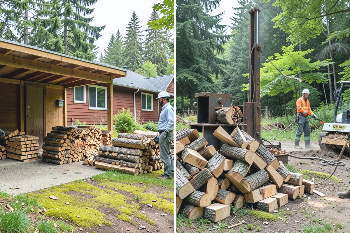 Winter Storm Firewood in Hamilton, Skagit County, WA - Take your order and confirm quantity and delivery point