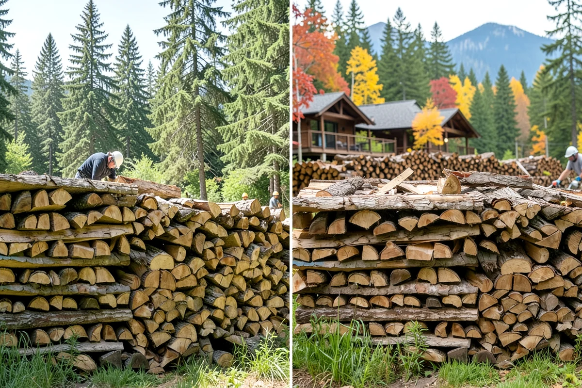 Winter Storm Firewood in Hunts Point, King County, WA - Take your order and confirm quantity and delivery point