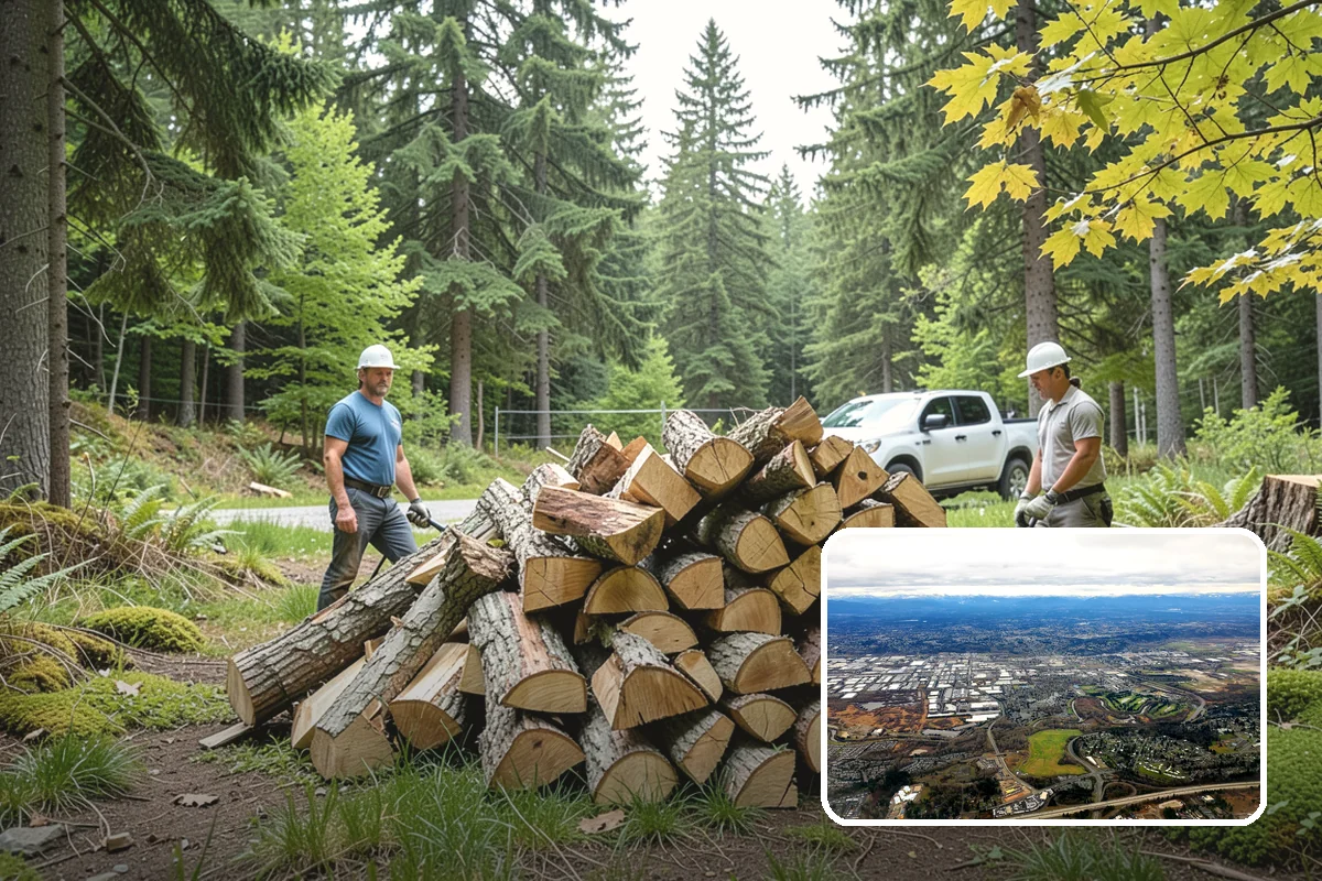 Winter Storm Firewood in Kent, King County, WA - Ensures a heat source before the storm lands