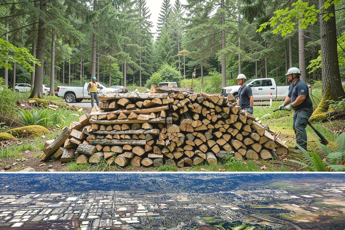 Winter Storm Firewood in Kent, King County, WA - Peak demand runs from late fall through winter, so ordering as soon as a storm appears in the forecast secures your delivery.