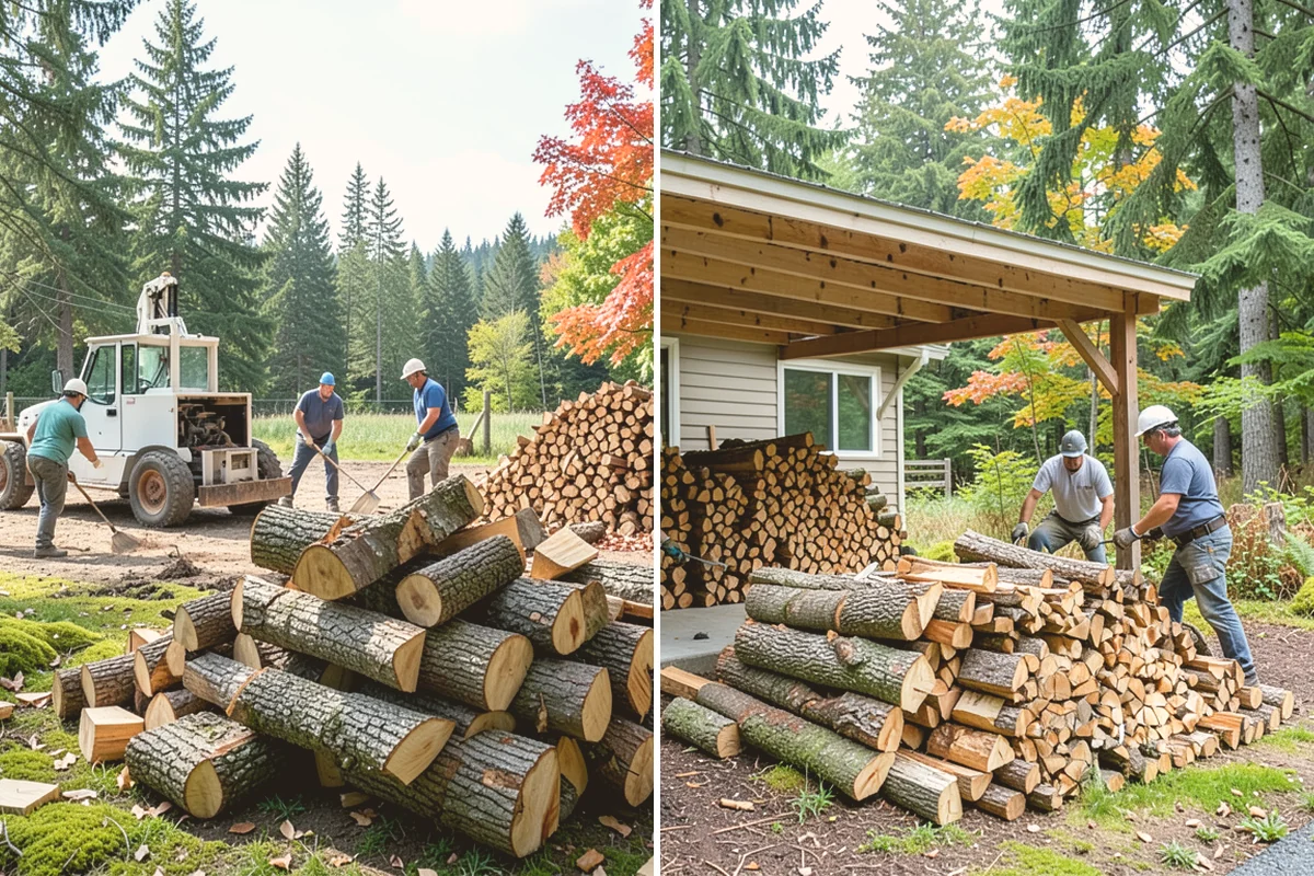 Winter Storm Firewood in Kirkland, King County, WA - Take your order and confirm quantity and delivery point