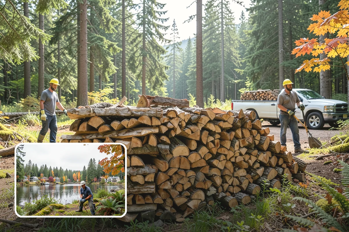 Winter Storm Firewood in La Conner, Skagit County, WA - Ensures a heat source before the storm lands