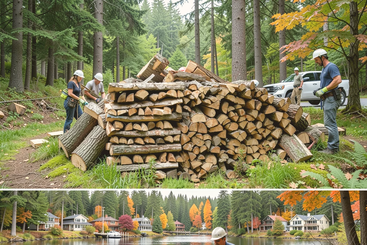 Winter Storm Firewood in La Conner, Skagit County, WA - Peak demand runs from late fall through winter, so ordering as soon as a storm appears in the forecast secures your delivery.
