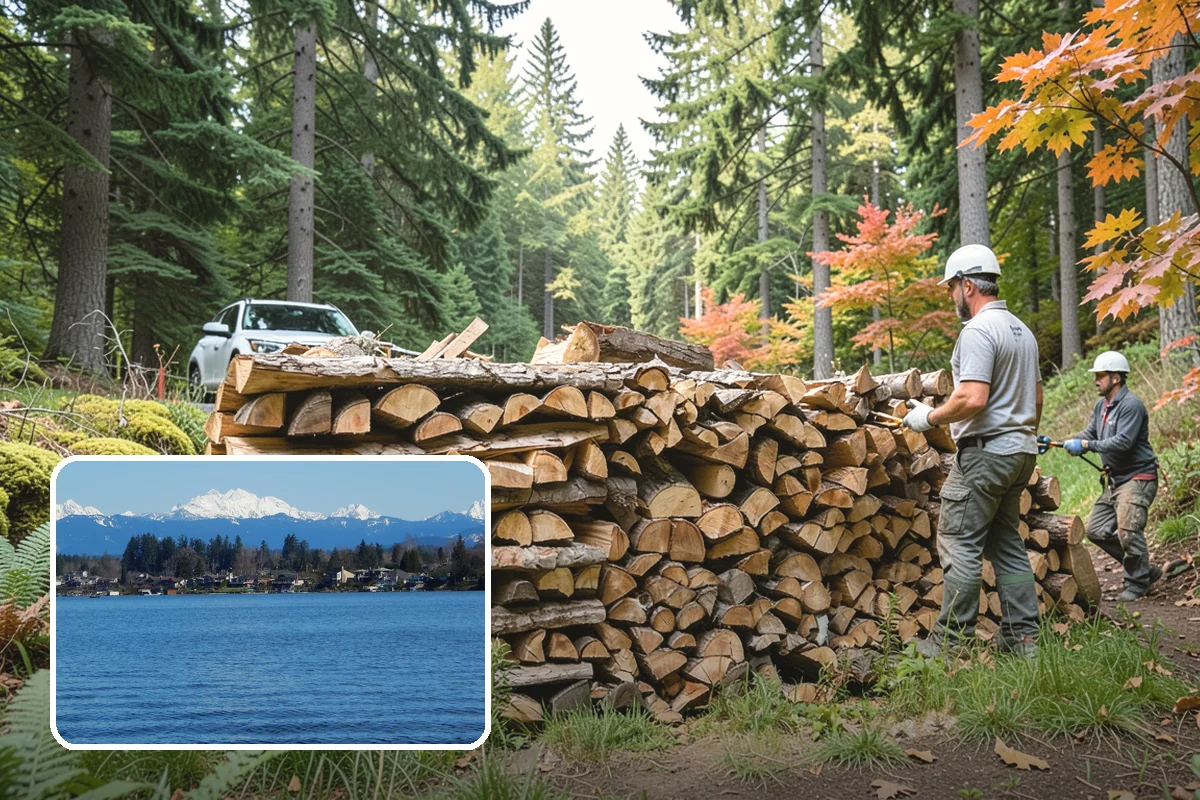 Winter Storm Firewood in Lake Stevens, Snohomish County, WA - Ensures a heat source before the storm lands