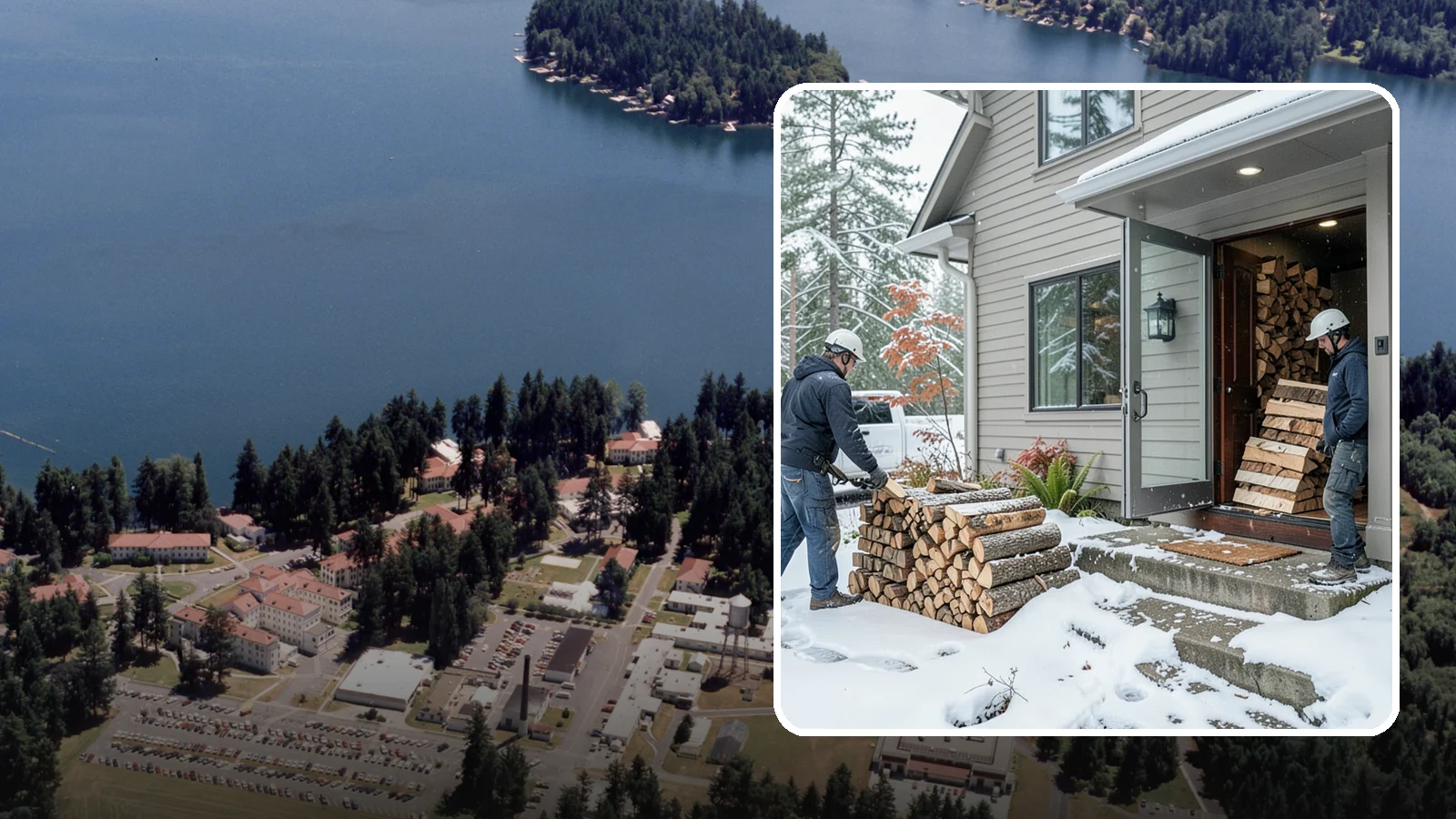 Winter Storm Firewood in Lakewood, Pierce County, WA - When a Pacific Northwest winter storm rolls in, we get burnable wood to your door before the worst of it hits.