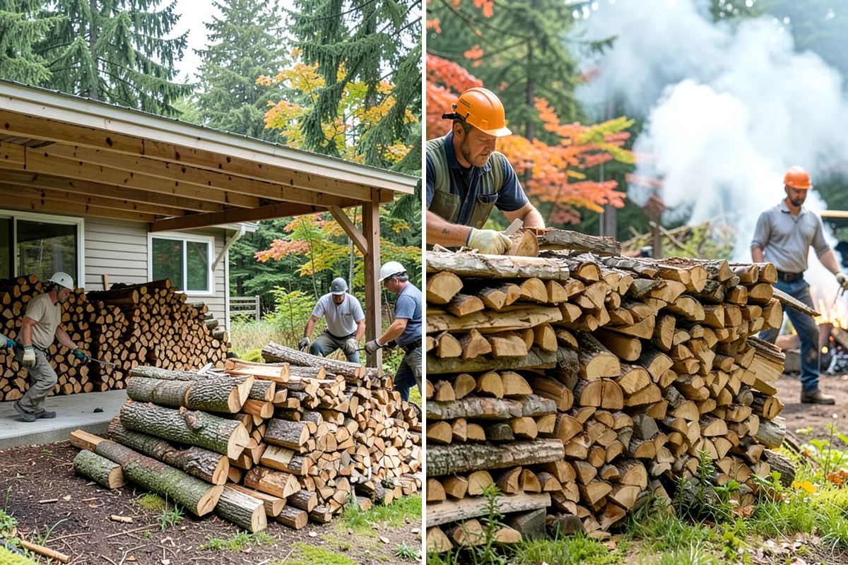 Winter Storm Firewood in Lakewood, Pierce County, WA - Take your order and confirm quantity and delivery point