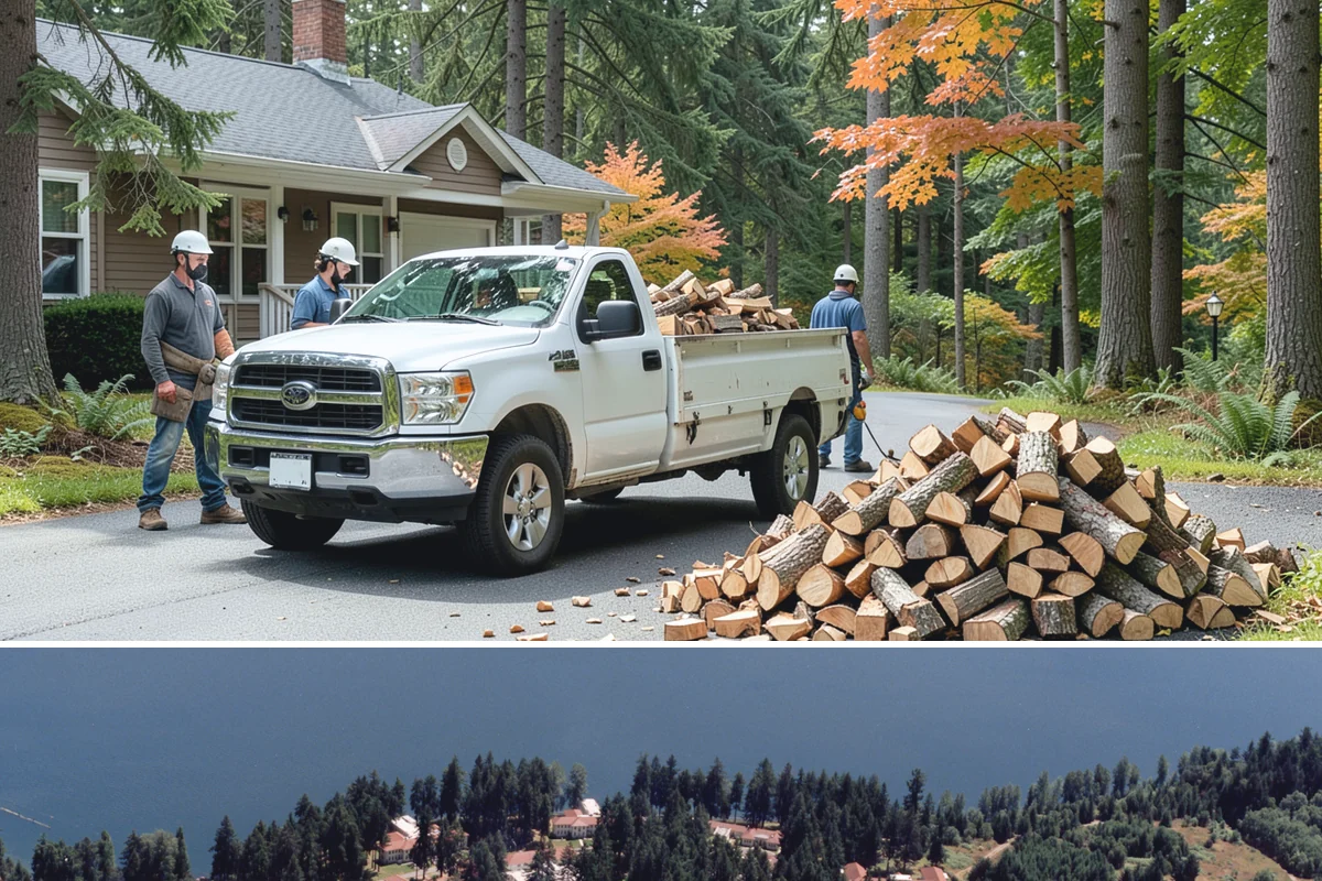 Winter Storm Firewood in Lakewood, Pierce County, WA - Peak demand runs from late fall through winter, so ordering as soon as a storm appears in the forecast secures your delivery.