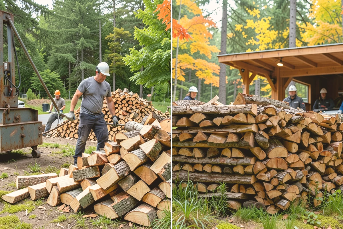 Winter Storm Firewood in Langley, Island County, WA - Take your order and confirm quantity and delivery point