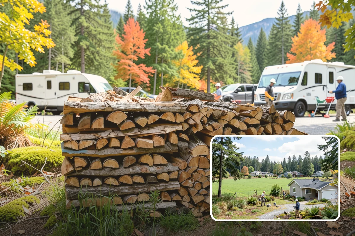Winter Storm Firewood in Lyman, Skagit County, WA - Ensures a heat source before the storm lands