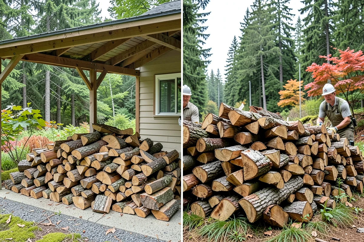 Winter Storm Firewood in Lyman, Skagit County, WA - Take your order and confirm quantity and delivery point