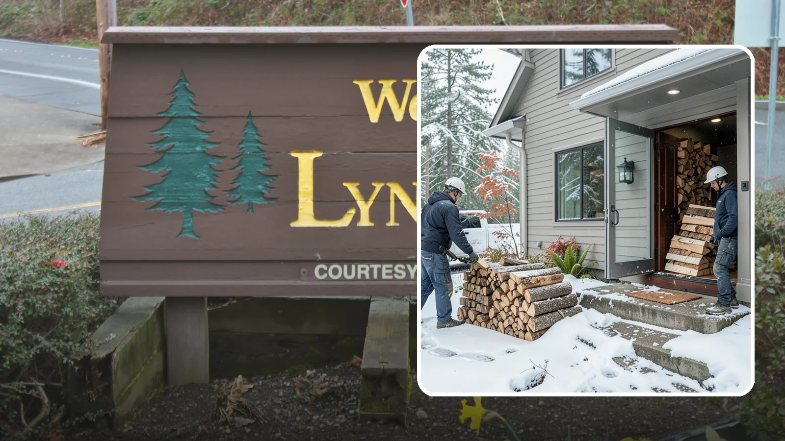 Winter Storm Firewood in Lynnwood, Snohomish County, WA - When a Pacific Northwest winter storm rolls in, we get burnable wood to your door before the worst of it hits.
