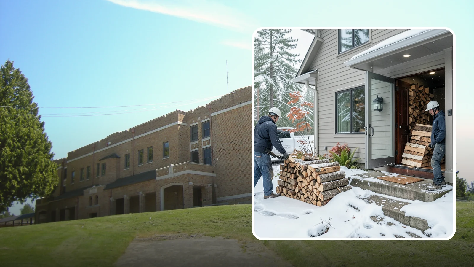 Winter Storm Firewood in Maple Valley, King County, WA - When a Pacific Northwest winter storm rolls in, we get burnable wood to your door before the worst of it hits.