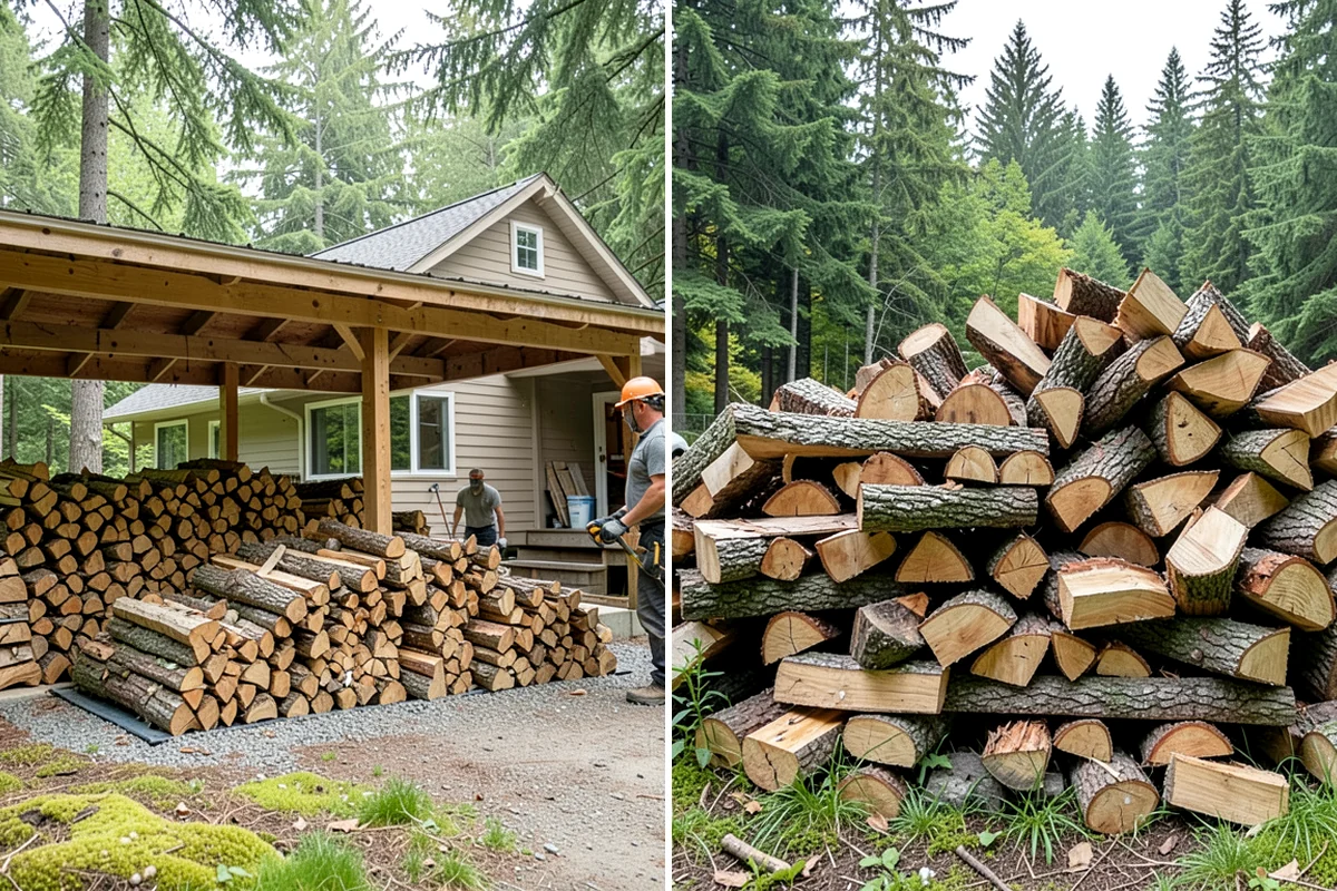 Winter Storm Firewood in Maple Valley, King County, WA - Take your order and confirm quantity and delivery point