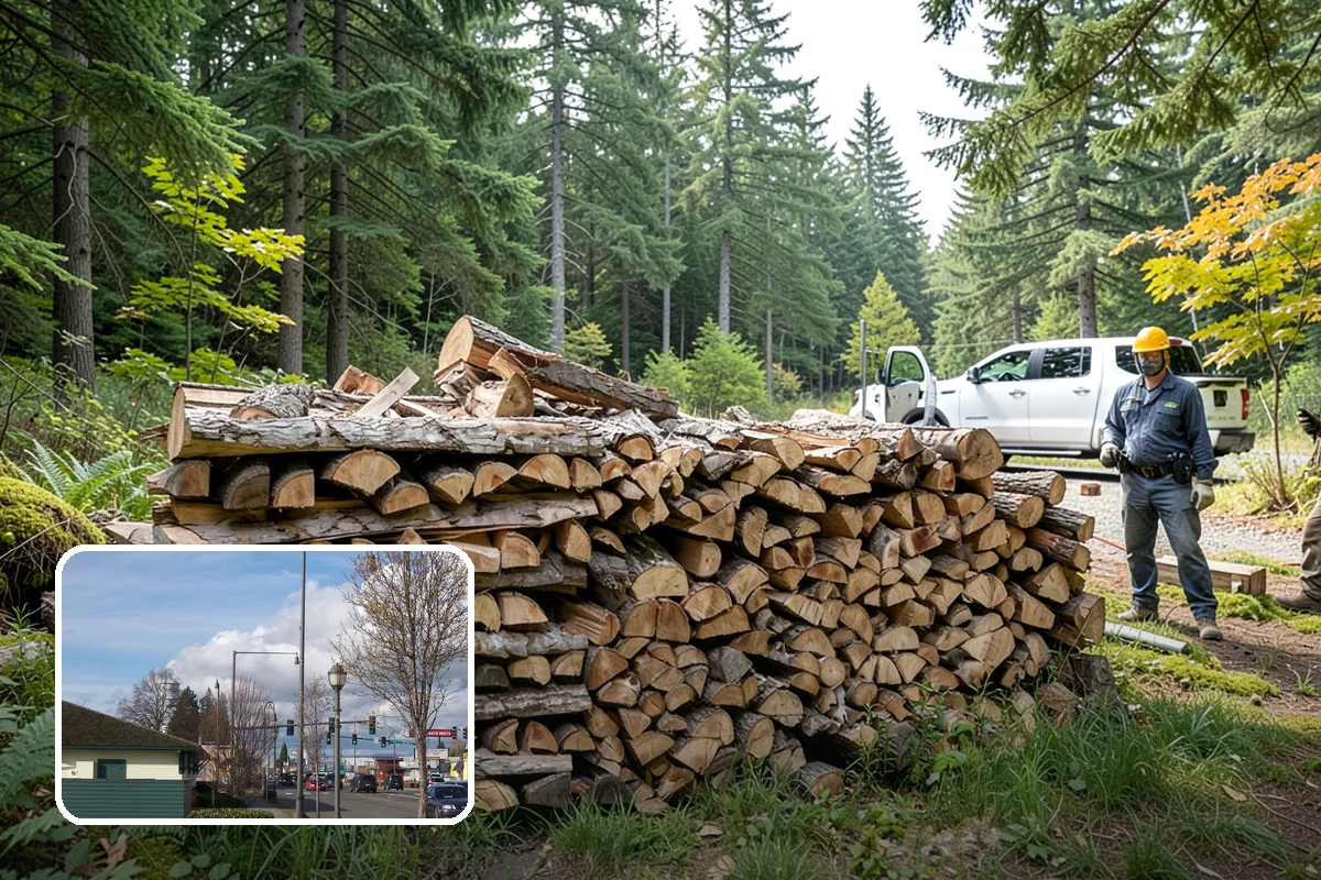 Winter Storm Firewood in Marysville, Snohomish County, WA - Ensures a heat source before the storm lands