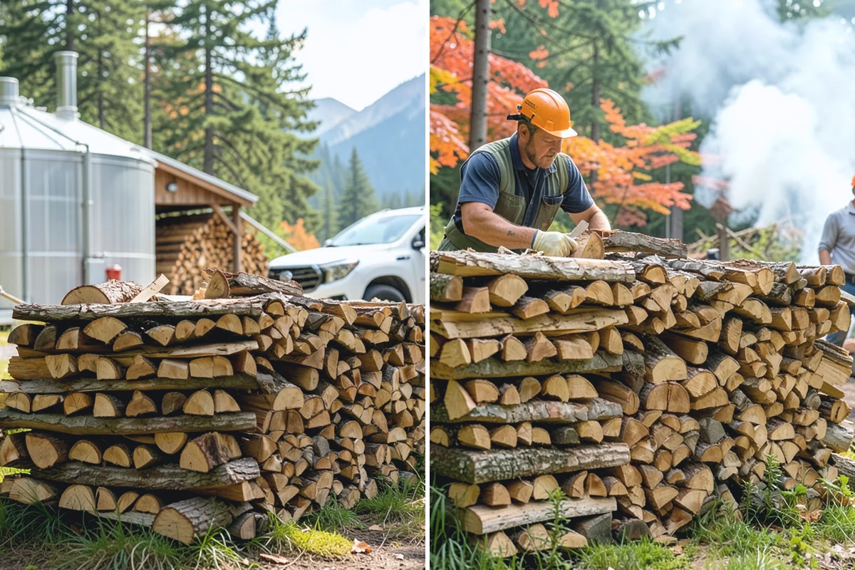 Winter Storm Firewood in Marysville, Snohomish County, WA - Take your order and confirm quantity and delivery point