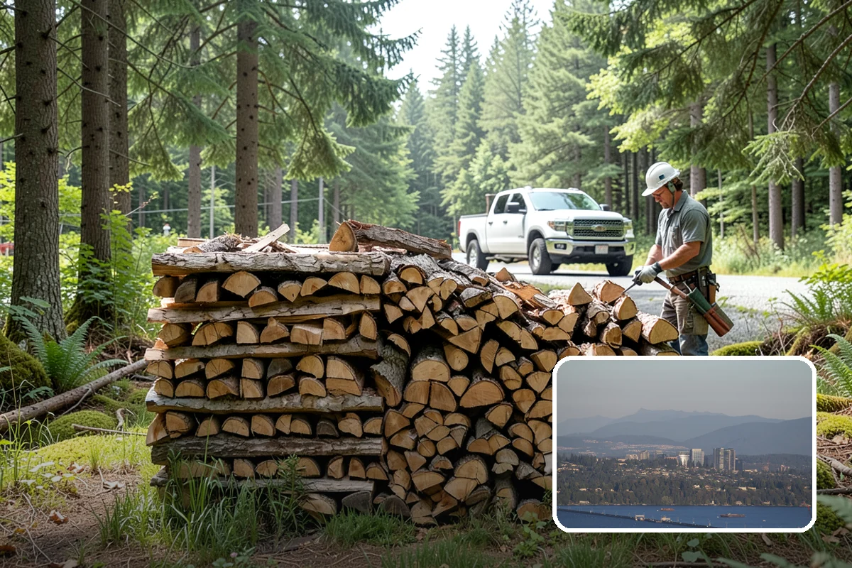 Winter Storm Firewood in Medina, King County, WA - Ensures a heat source before the storm lands
