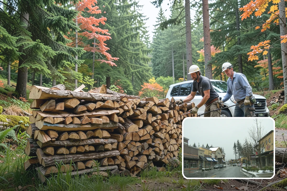 Winter Storm Firewood in Mill Creek, Snohomish County, WA - Ensures a heat source before the storm lands