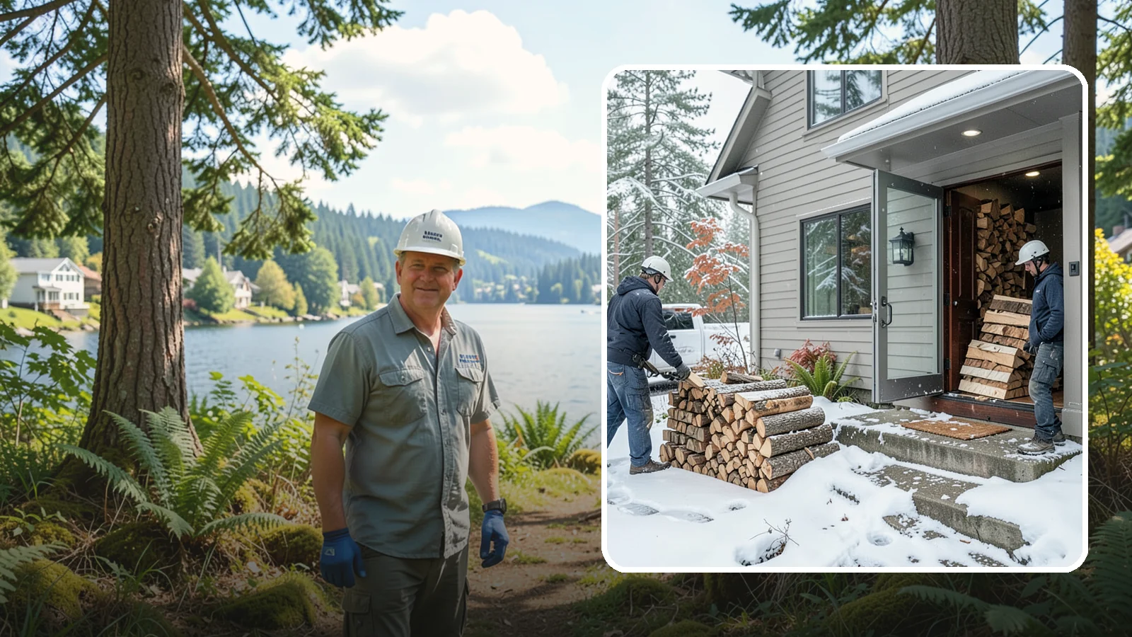 Winter Storm Firewood in Milton, King County, WA - When a Pacific Northwest winter storm rolls in, we get burnable wood to your door before the worst of it hits.