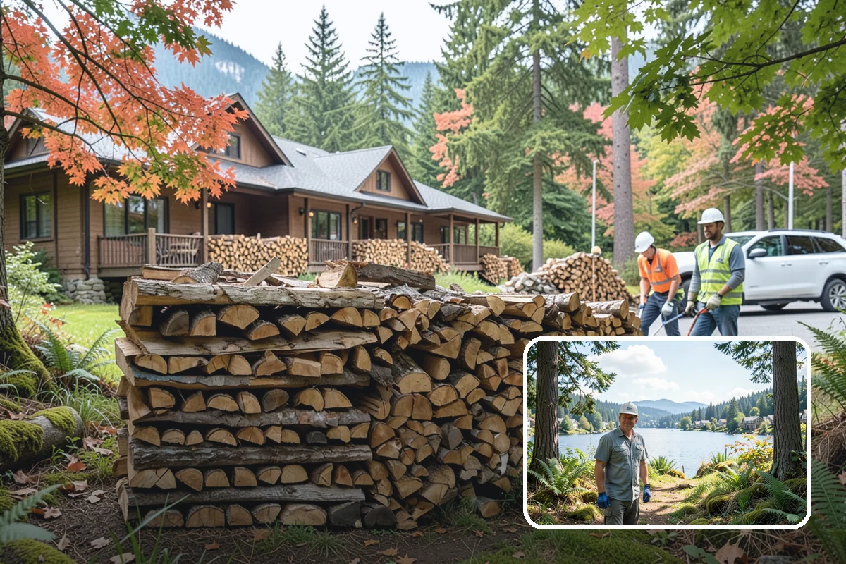 Winter Storm Firewood in Milton, King County, WA - Ensures a heat source before the storm lands