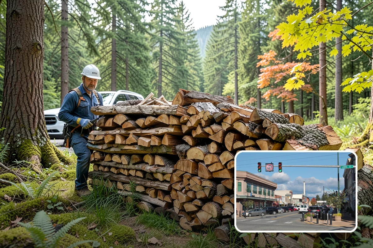 Winter Storm Firewood in Monroe, Snohomish County, WA - Ensures a heat source before the storm lands