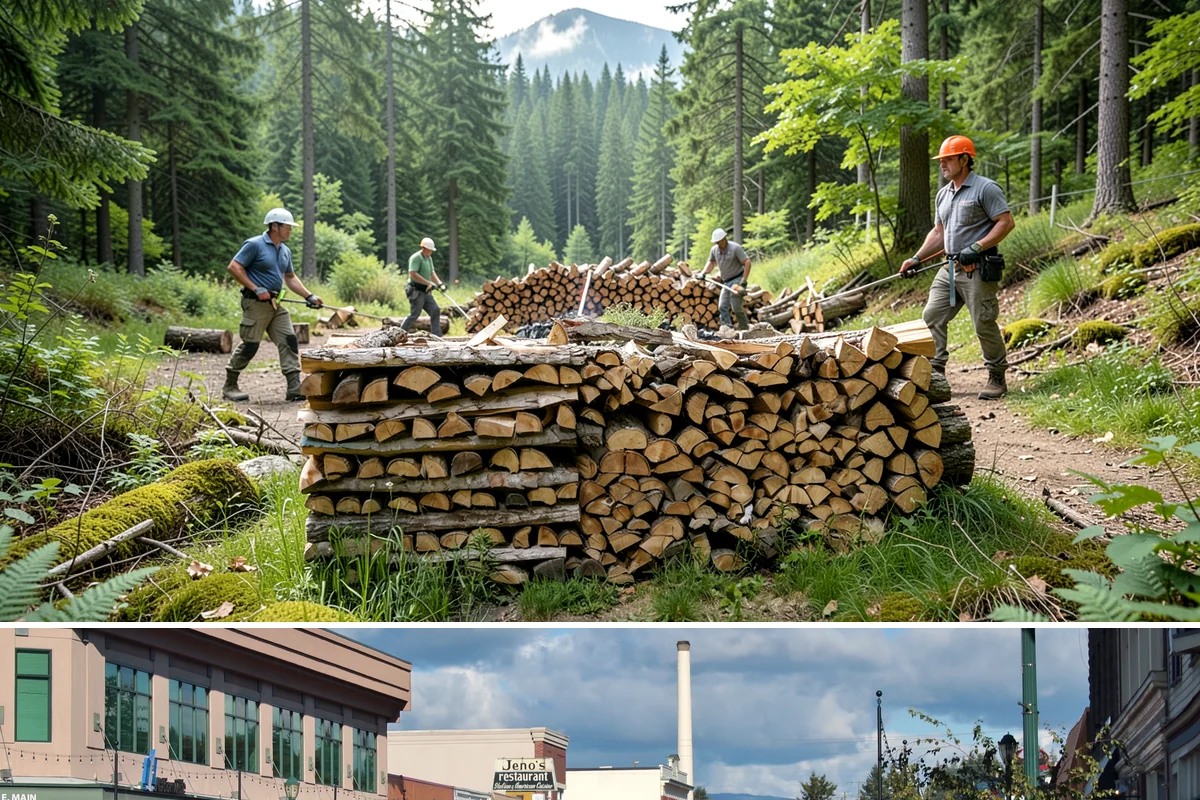 Winter Storm Firewood in Monroe, Snohomish County, WA - Peak demand runs from late fall through winter, so ordering as soon as a storm appears in the forecast secures your delivery.