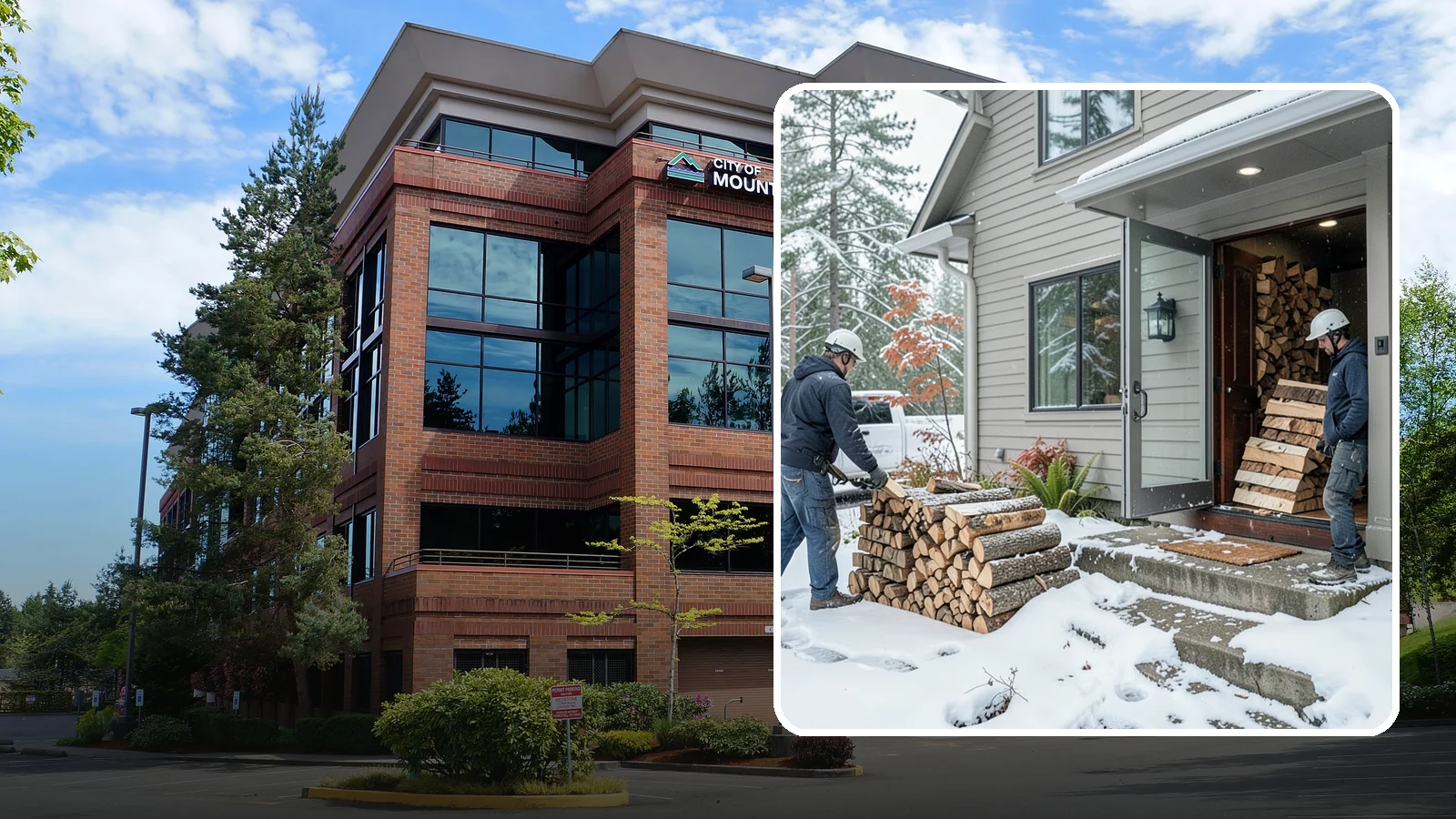 Winter Storm Firewood in Mountlake Terrace, Snohomish County, WA - When a Pacific Northwest winter storm rolls in, we get burnable wood to your door before the worst of it hits.