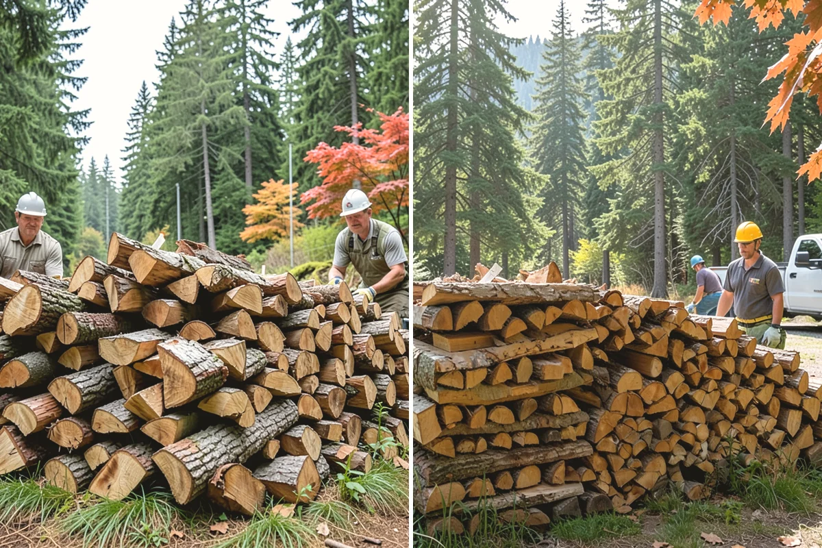 Winter Storm Firewood in Mountlake Terrace, Snohomish County, WA - Take your order and confirm quantity and delivery point