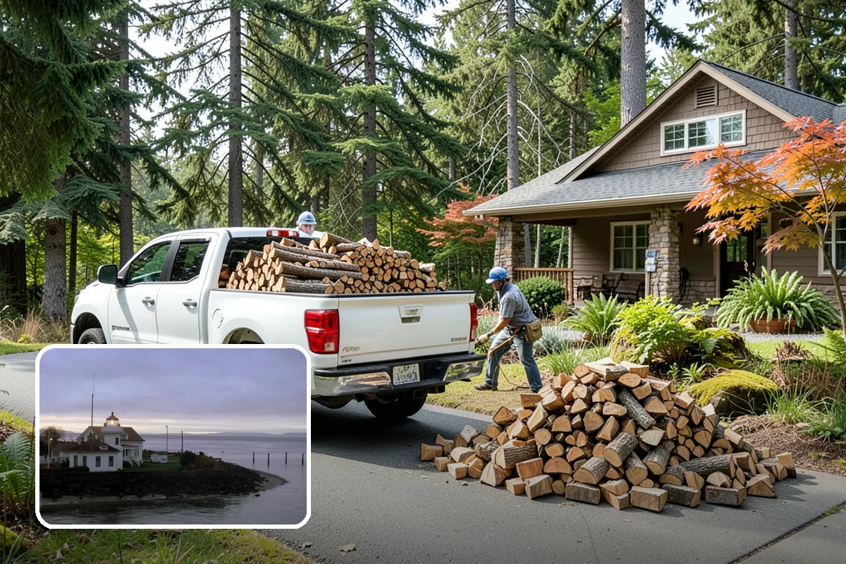 Winter Storm Firewood in Mukilteo, Snohomish County, WA - Ensures a heat source before the storm lands