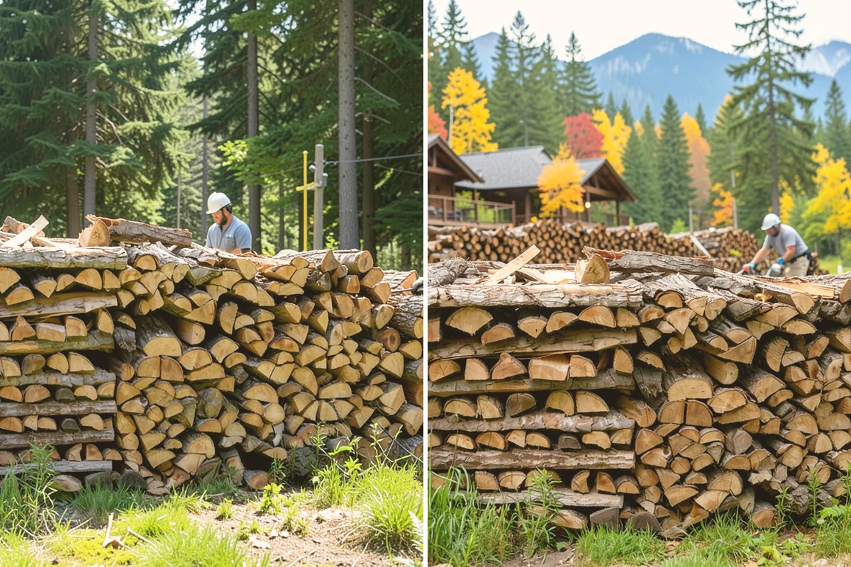 Winter Storm Firewood in Newcastle, King County, WA - Take your order and confirm quantity and delivery point