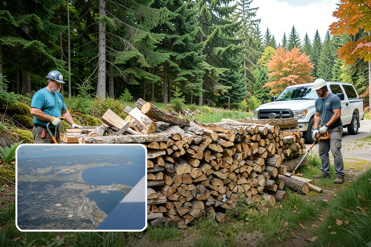 Winter Storm Firewood in Oak Harbor, Island County, WA - Ensures a heat source before the storm lands