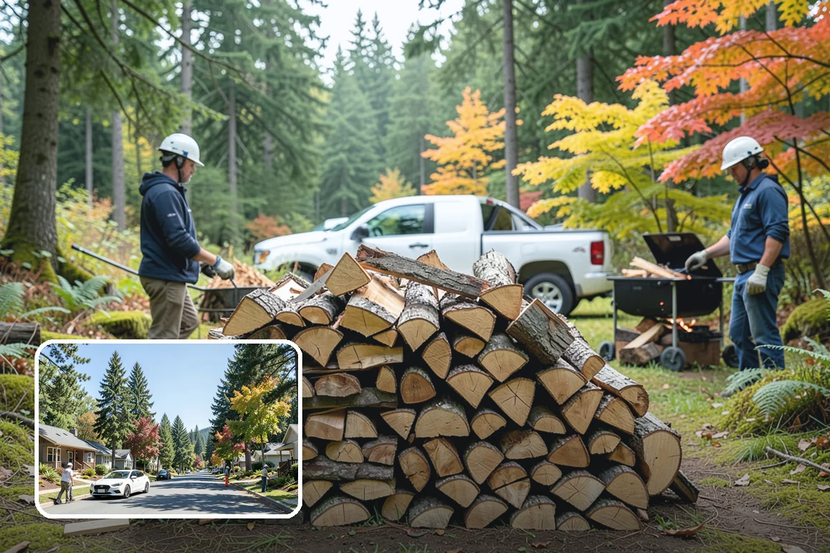 Winter Storm Firewood in Orting, Pierce County, WA - Ensures a heat source before the storm lands