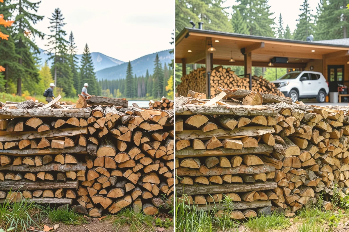 Winter Storm Firewood in Orting, Pierce County, WA - Take your order and confirm quantity and delivery point