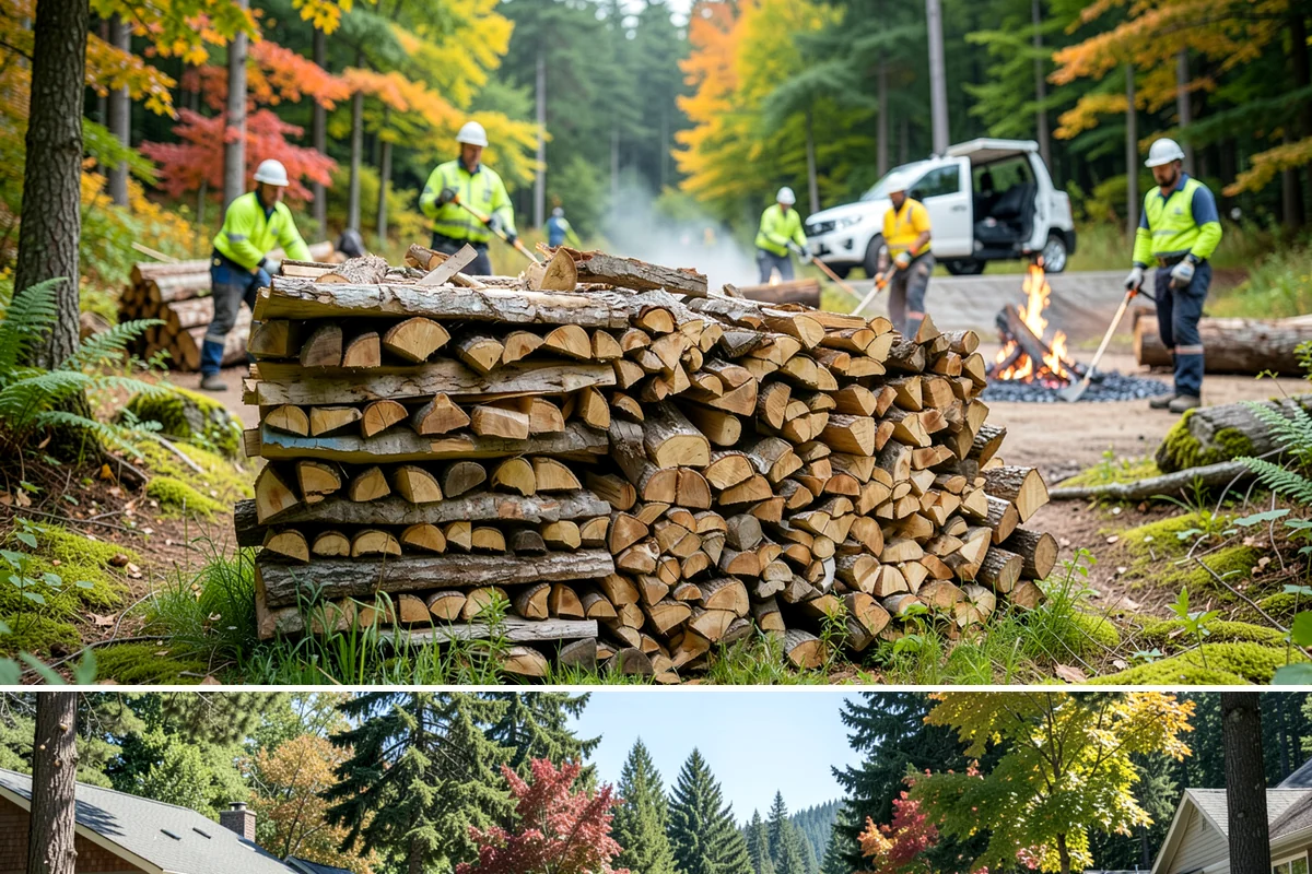 Winter Storm Firewood in Orting, Pierce County, WA - Peak demand runs from late fall through winter, so ordering as soon as a storm appears in the forecast secures your delivery.