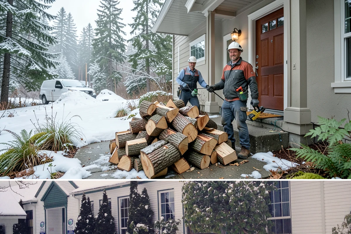 Winter Storm Firewood in Pacific, King County, WA - Peak demand runs from late fall through winter, so ordering as soon as a storm appears in the forecast secures your delivery.