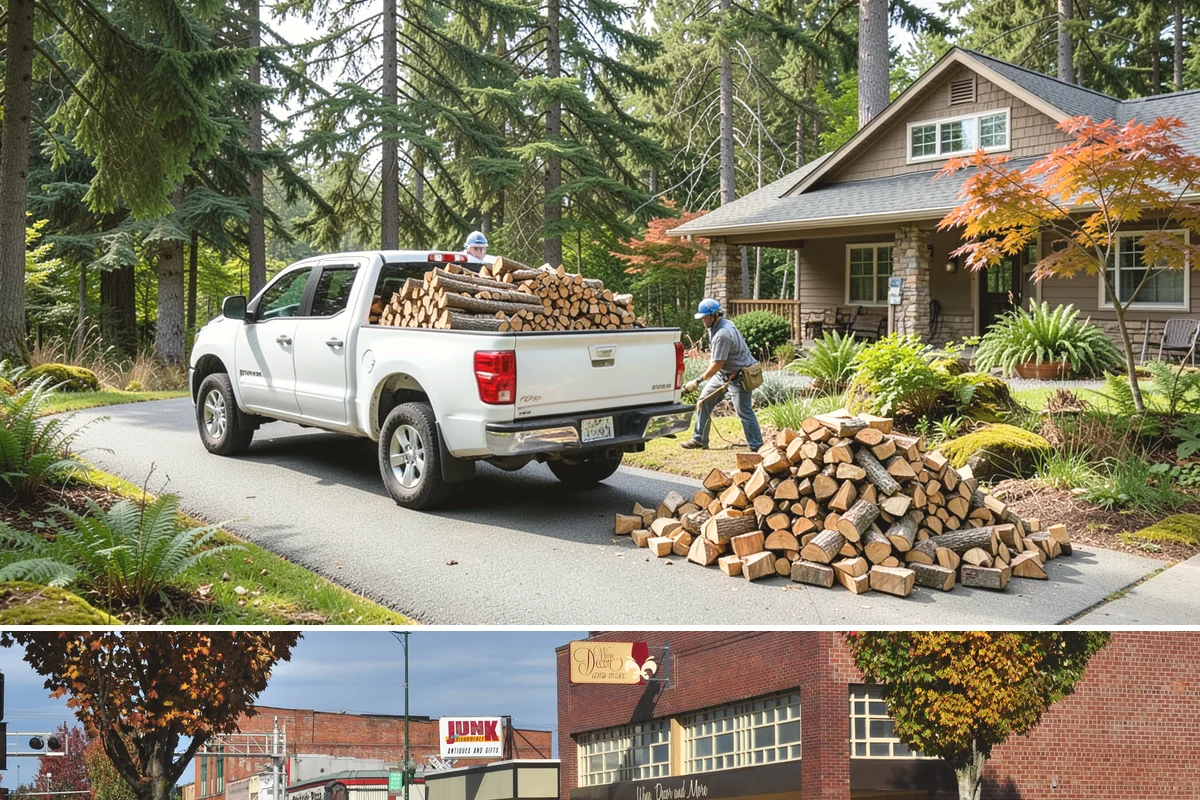 Winter Storm Firewood in Puyallup, Pierce County, WA - Peak demand runs from late fall through winter, so ordering as soon as a storm appears in the forecast secures your delivery.