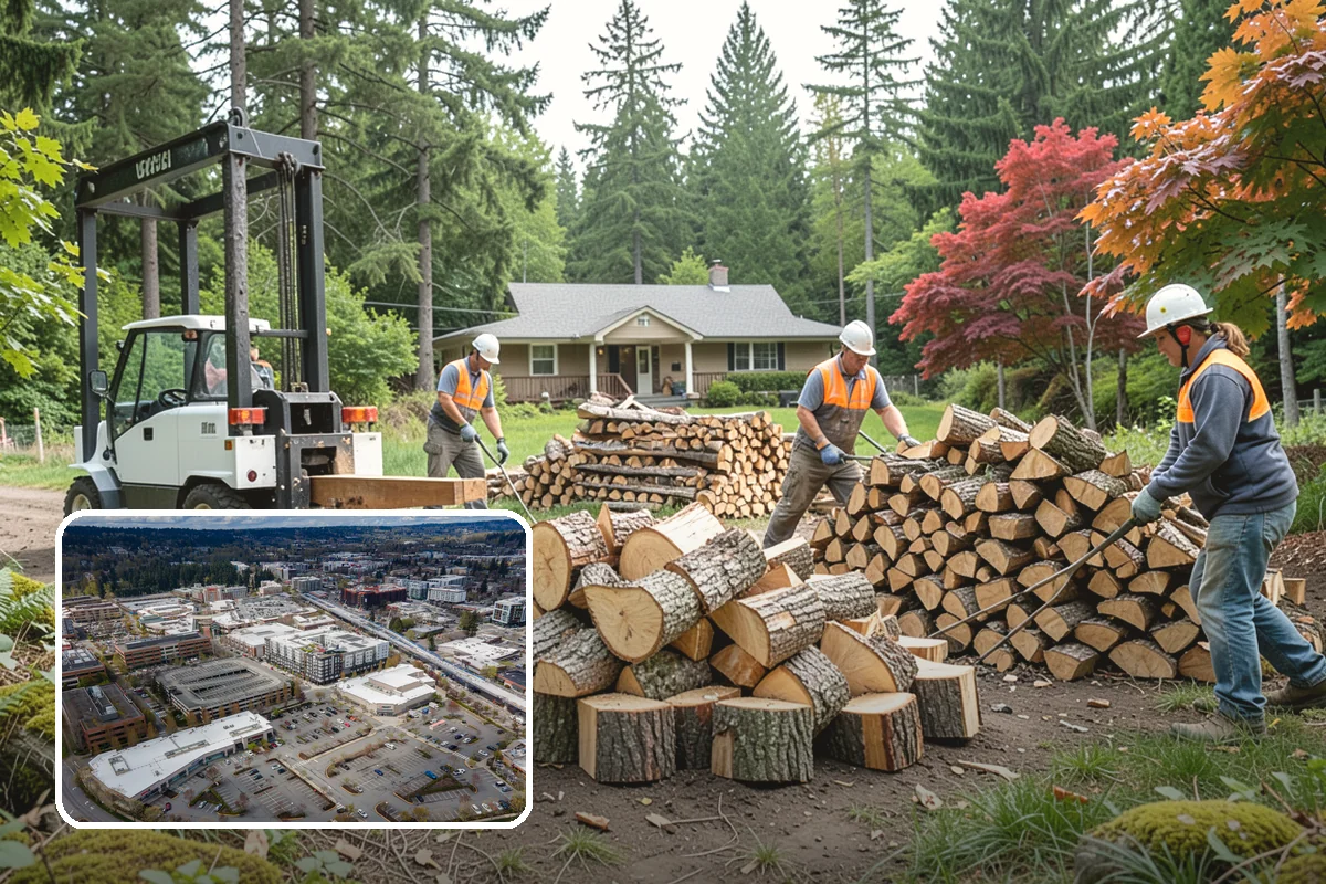 Winter Storm Firewood in Redmond, King County, WA - Ensures a heat source before the storm lands