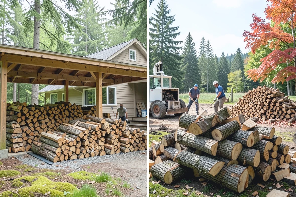Winter Storm Firewood in Renton, King County, WA - Take your order and confirm quantity and delivery point