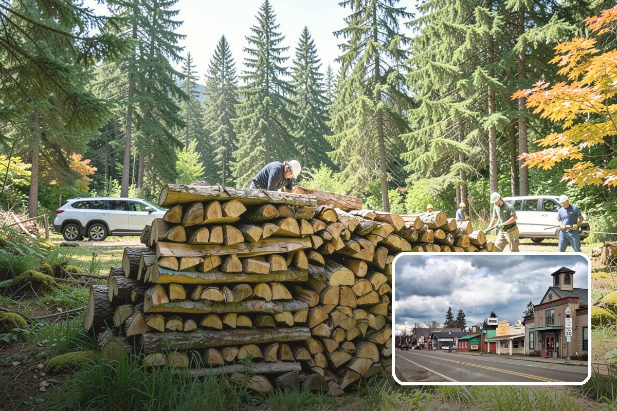Winter Storm Firewood in Roy, Pierce County, WA - Ensures a heat source before the storm lands