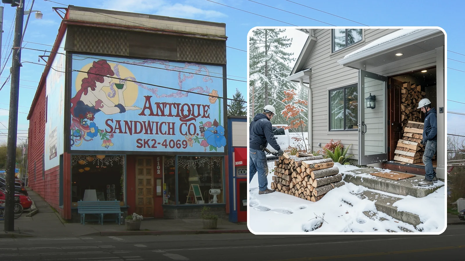 Winter Storm Firewood in Ruston, Pierce County, WA - When a Pacific Northwest winter storm rolls in, we get burnable wood to your door before the worst of it hits.