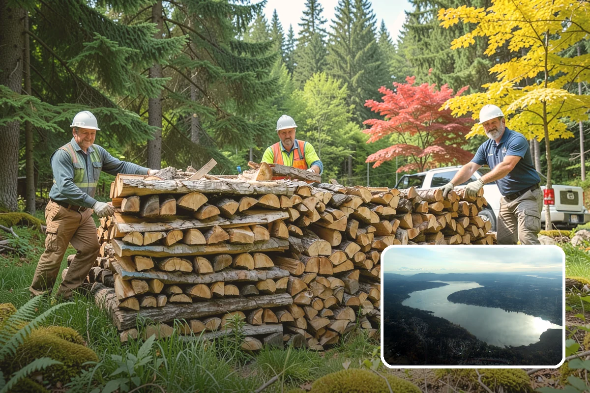 Winter Storm Firewood in Sammamish, King County, WA - Ensures a heat source before the storm lands
