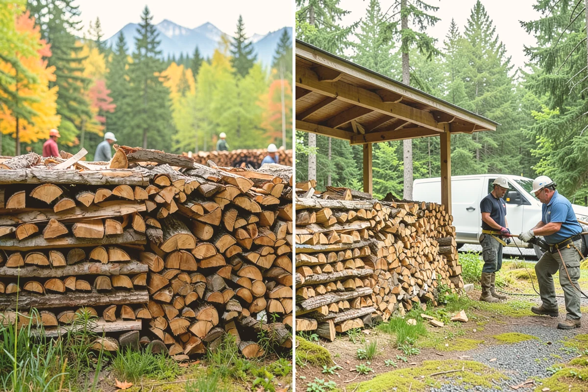 Winter Storm Firewood in Sammamish, King County, WA - Take your order and confirm quantity and delivery point