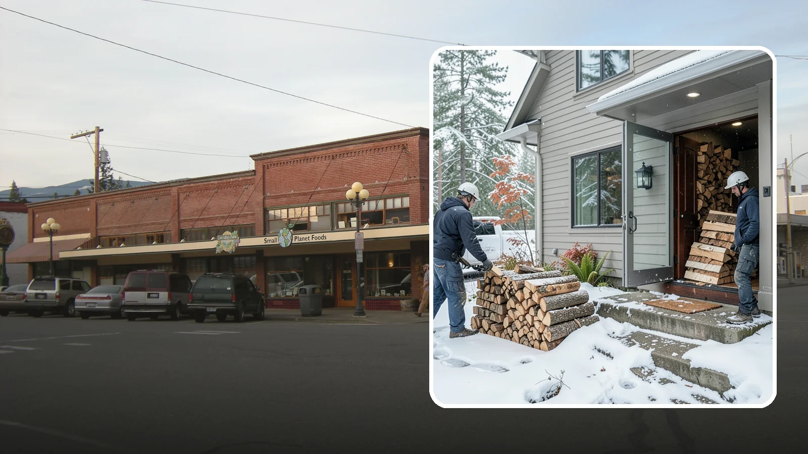 Winter Storm Firewood in Sedro-Woolley, Skagit County, WA - When a Pacific Northwest winter storm rolls in, we get burnable wood to your door before the worst of it hits.
