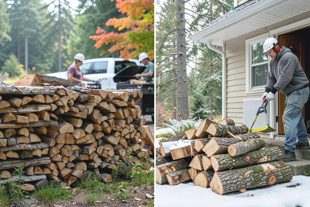 Winter Storm Firewood in Skykomish, King County, WA - Take your order and confirm quantity and delivery point