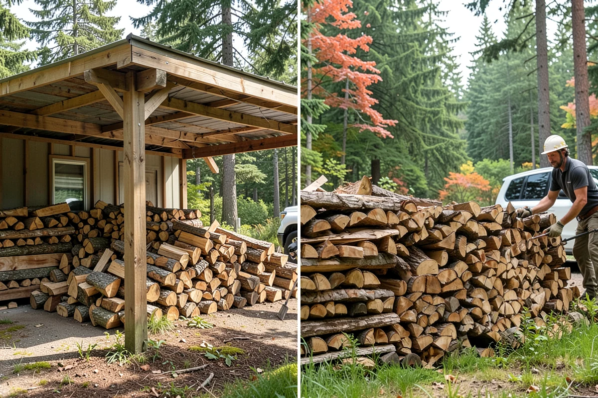 Winter Storm Firewood in Snoqualmie, King County, WA - Take your order and confirm quantity and delivery point