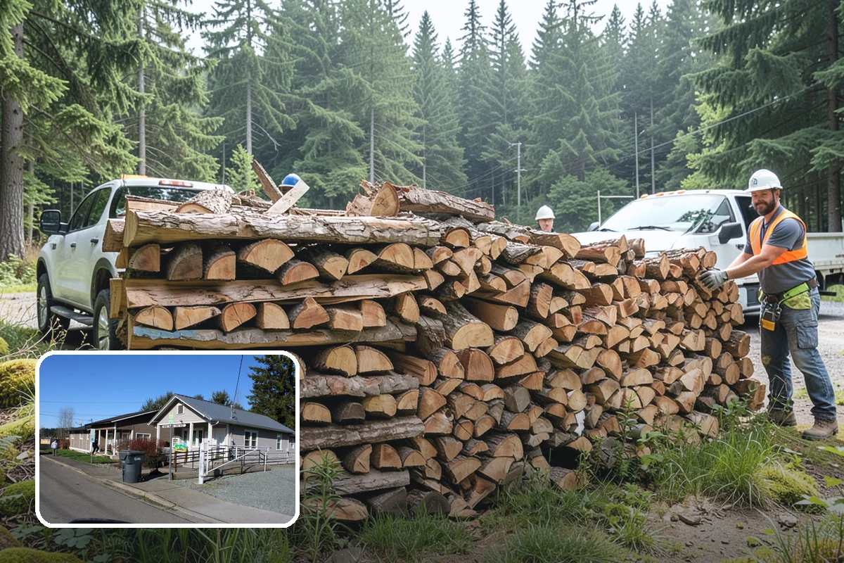 Winter Storm Firewood in South Prairie, Pierce County, WA - Ensures a heat source before the storm lands