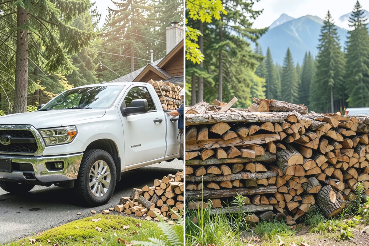 Winter Storm Firewood in South Prairie, Pierce County, WA - Take your order and confirm quantity and delivery point