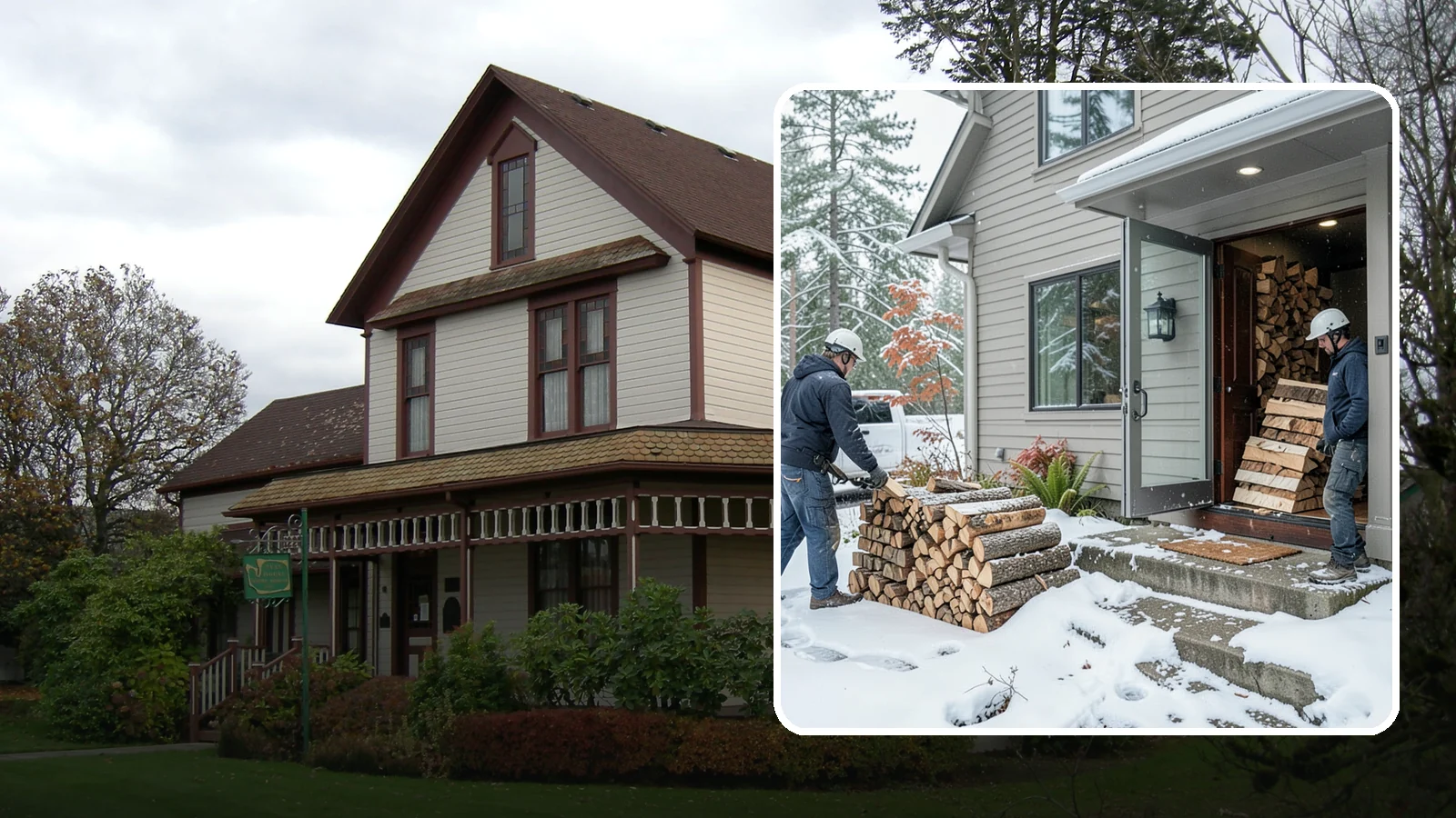 Winter Storm Firewood in Sumner, Pierce County, WA - When a Pacific Northwest winter storm rolls in, we get burnable wood to your door before the worst of it hits.