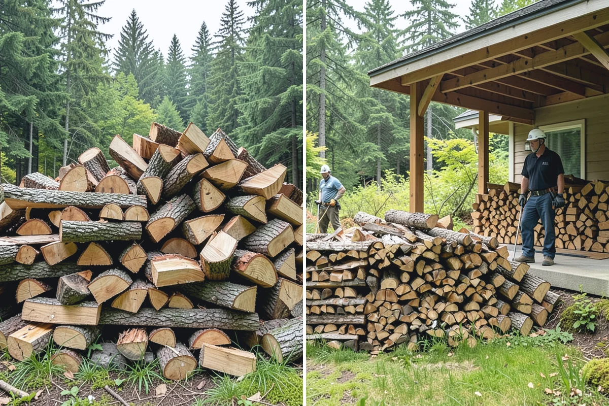Winter Storm Firewood in Sumner, Pierce County, WA - Take your order and confirm quantity and delivery point
