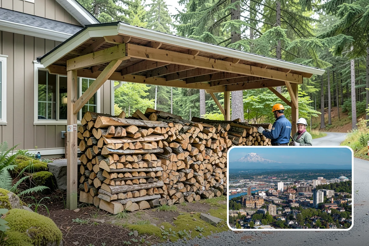 Winter Storm Firewood in Tacoma, Pierce County, WA - Ensures a heat source before the storm lands