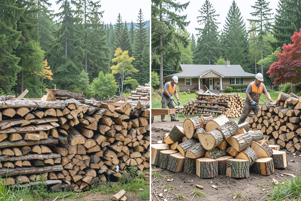 Winter Storm Firewood in Woodinville, King County, WA - Take your order and confirm quantity and delivery point